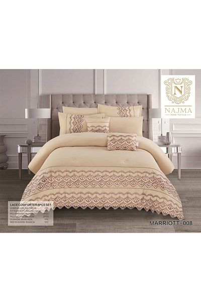 NAJMA 8-piece lace layer bridal bedspread