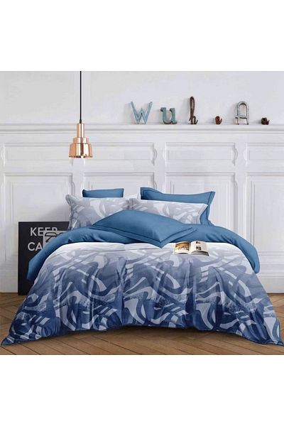 Five Store Bed linen for one person, Stian, mercerized cotton, multicolor, 4 pieces