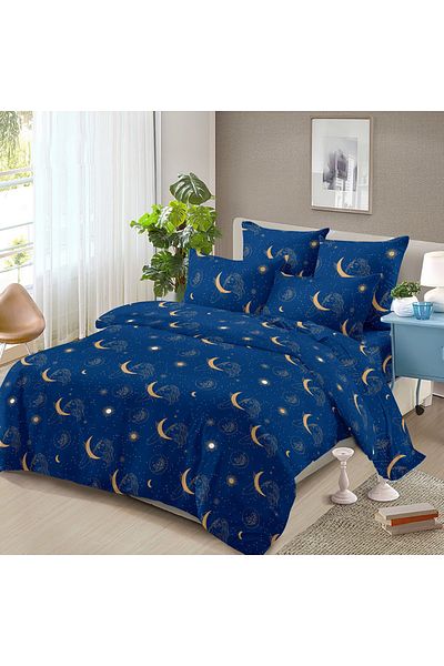 Five Store Super double bed linen, Ronia, mercerized cotton, multicolor, 4 pieces