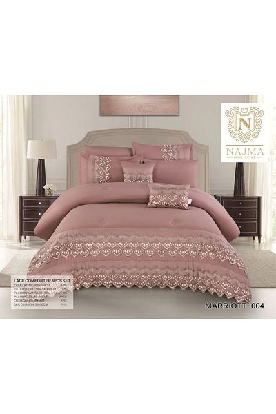 NAJMA 8-piece lace layer bridal bedspread