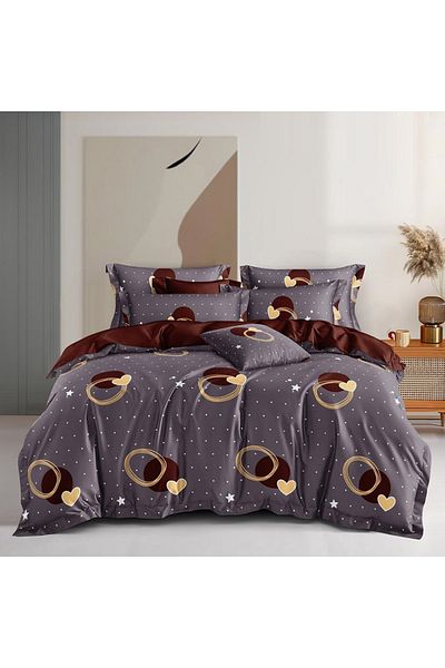 Five Store Single bed linen, Lova, mercerized cotton, multicolor, 4 pieces