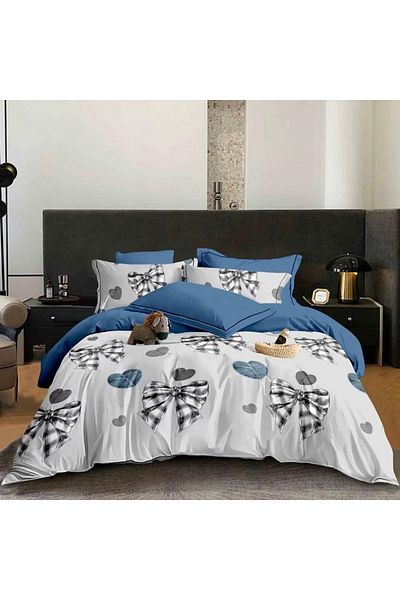 Five Store Super double bed linen, Haarlint, mercerized cotton, multicolor, 4 pieces