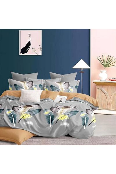 Five Store Bed linen for one person, Timika, mercerized cotton, multicolor, 4 pieces
