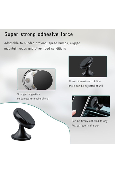 Go-Des Magnetic Adsorption Car Phone Holder with 360° Rotation - GD-HD618