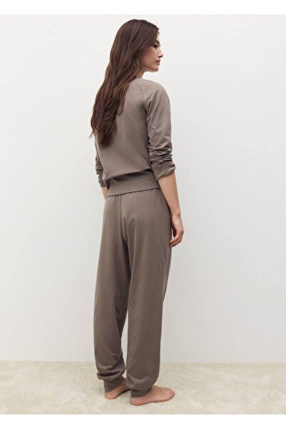 MANGO Woman Karbonize pamuklu jogger pantolon