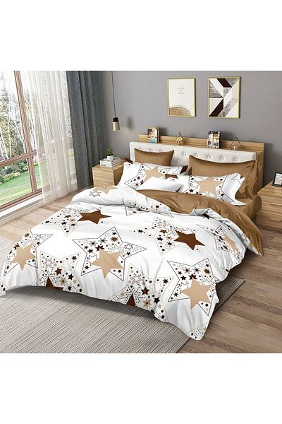 Five Store Double bed linen, Karina, mercerized cotton, multicolor, 4 pieces