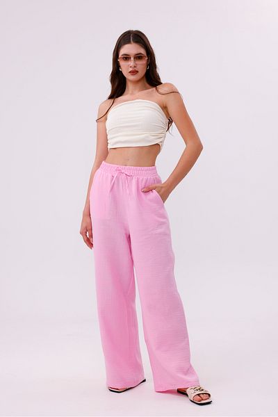GENIUS STORE Muslin Palazzo Women's Trousers Muslin-Pants