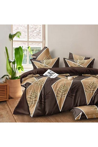 Five Store Single bed linen with elastic cover, Argus, mercerized cotton, multicolor, 3 pieces
