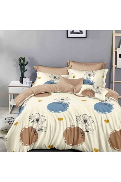 Five Store Super double bed linen, Danzia, mercerized cotton, multicolor, 4 pieces
