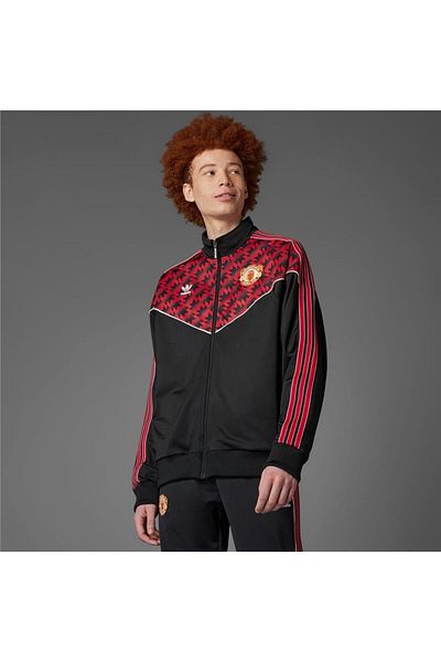 adidas Men's Black Jacket Mufc Tt 91 Jf0373