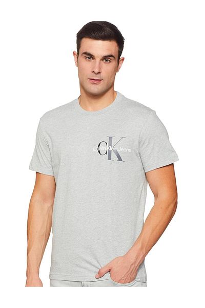 Calvin Klein Monogram T-Shirt in Cotton Jersey