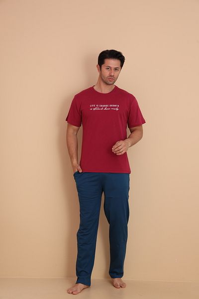 Redline Men's Short Sleeve Pajama Set 9003