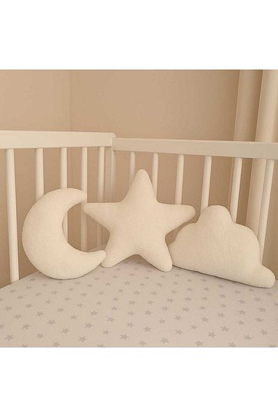 No Name Atelier Moon Star Cloud 3-Piece Baby Room Pillows