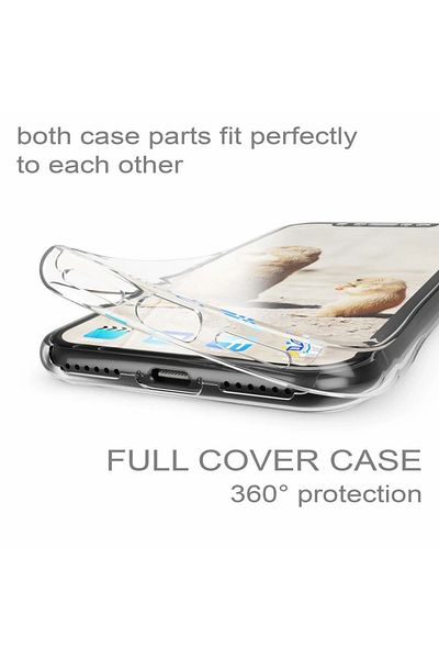 BOEM Full TPU 360° Case (front + back) for iPhone XS Max, Transparent