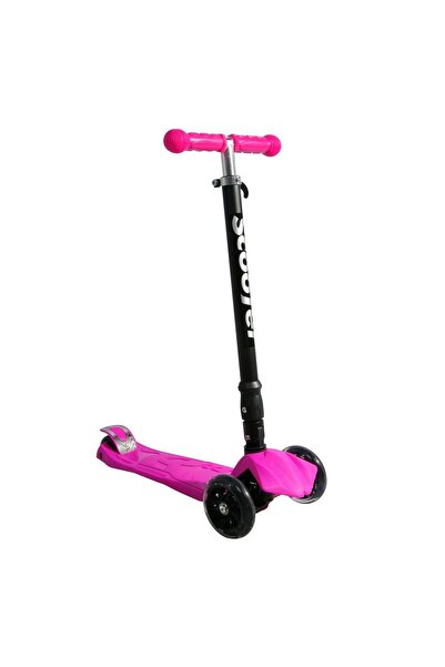 Genel Markalar Işıklı Tekerlekli Scooter-PEMBE