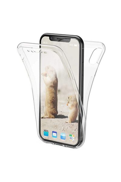 BOEM Full TPU 360° Case (front + back) for iPhone XS Max, Transparent