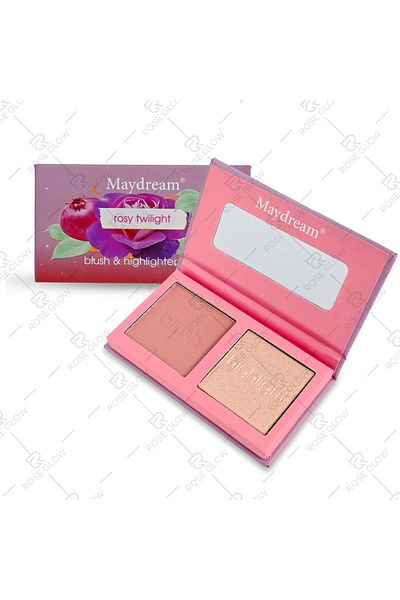 MAYDREAM "goddess Glow Duo Palette" | Blush and highlighter palette for a divine glow and magical definition
