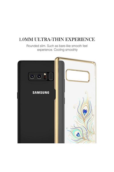 BOEM Carcasă Kingxbar pentru Samsung Galaxy Note 8 cu design de cristale - aurie
