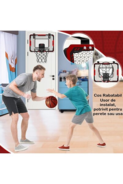 indiggo Basket Hoop for Kids with Electronic Dashboard MiniNBA Indiggo® Automatic Digital Display, 1 Ball I