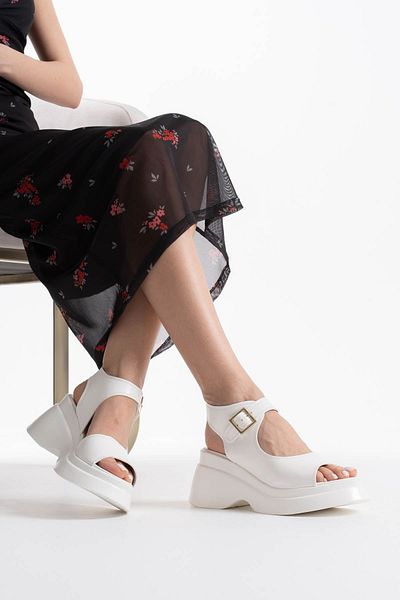 Zerenyus Rachel Premium Wedge Heel Women's White Casual Shoes