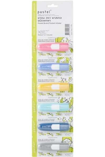 Skin Generics Inhaler Thai Natural Herb Aromatherapy, Peppermint, freshy, cool 12x1.5 ml.