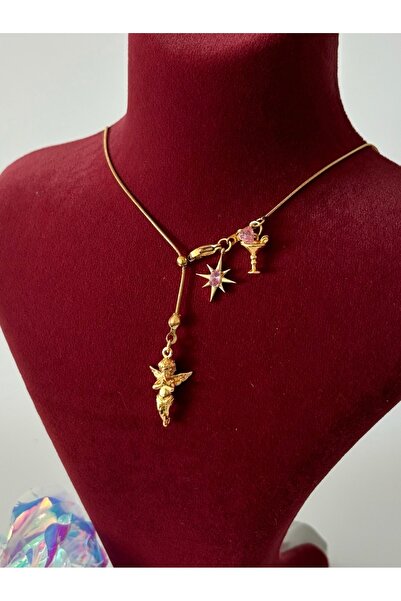 acc swen قلادة ملاك ستار بولار كأس مصعد من الفولاذ المختوم SS