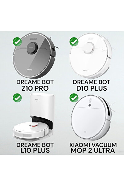 TECHPARTS Dreame Bot D10+ Plus/D10S+ Plus/L10+ Plus / L10S+ Plus Uyumlu Hepa ...