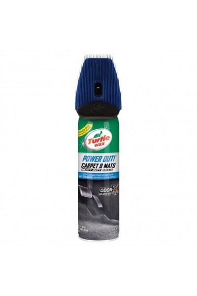 Turtle Wax Spray de curățare cu perie Power Out Carp Mats, 400 ml, pentru covoare și covorașe din cauciuc