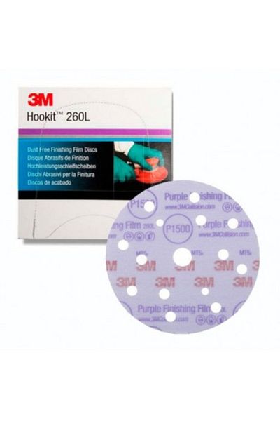 3M Disc violet (15 găuri) 260L+ HOOKIT 150MM LD861A P1500, 3M