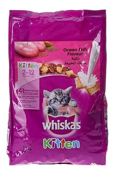 Whiskas Ocean Fish, Dry Food, kitten, 2-12 months, 1.1kg