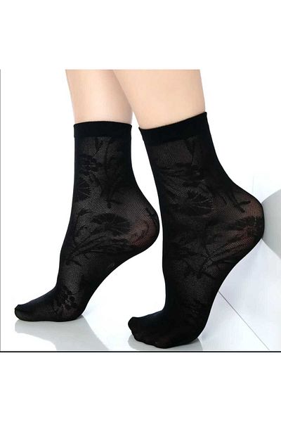 NESA 5' Pereche de șosete pentru pantaloni cu modele diferite 40 de la șosete din tul Socket -500 Negru -57 Ten.