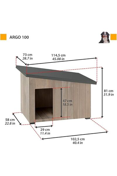 Ferplast Argo 100 Ahşap Kulübe