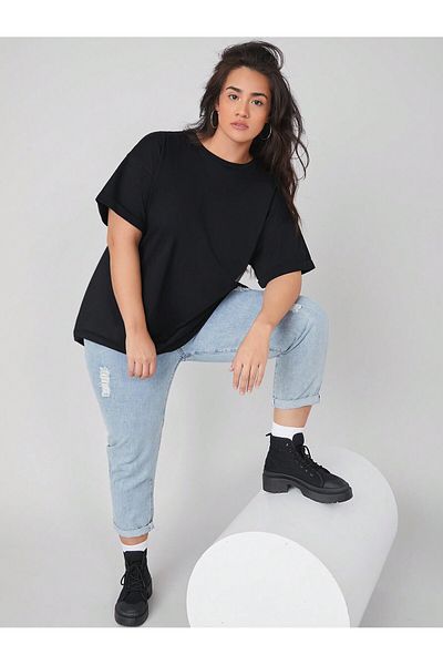 Gollinger Women's Relaxed Fit Basic Crew Neck T-Shirt
