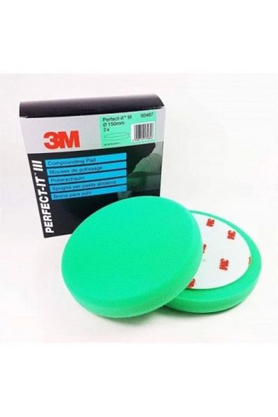 3M Disc abraziv de lustruit verde, 150 mm