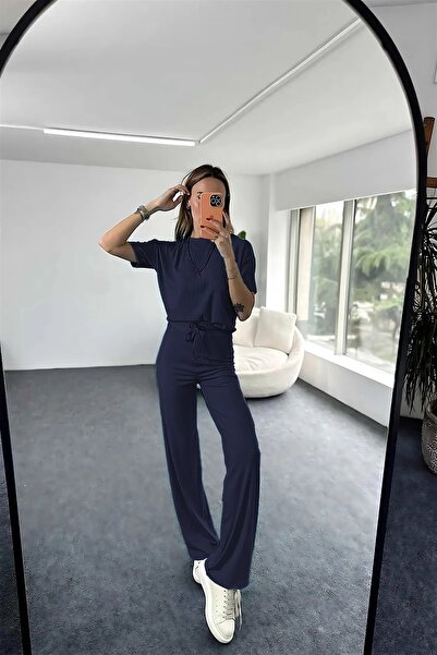 BARLİZ Γυναικείο Ισπανικό Σετ Ριμπ Φιτσέλινες Φόρμες με Τάσεις Μόδας