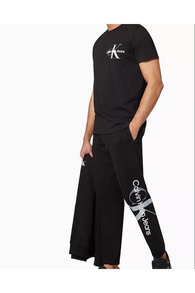 Calvin Klein Monogram T-Shirt in Cotton Jersey