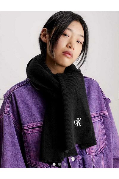 Calvin Klein Logo Scarf K60K611265 Black