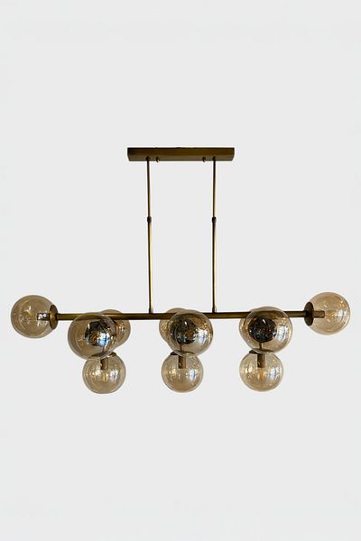 Favori Aydınlatma 11-Piece Antique Row Table Chandelier