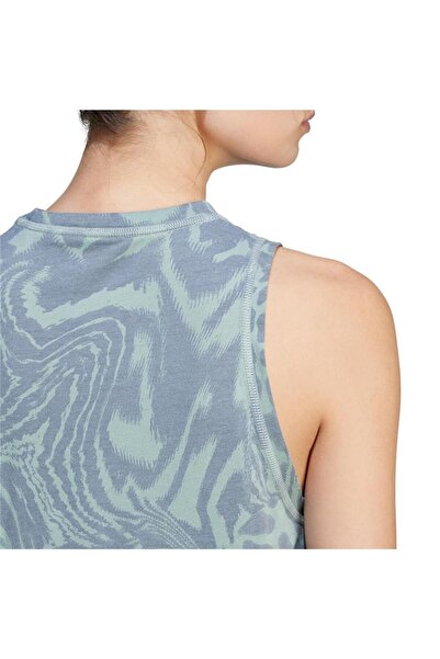 adidas Women's Green Tank Top We Min Aop Tank Je6155