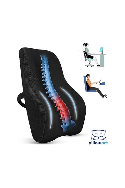 PİLLOWART Visco Waist Pillow Back Cushion Pillow