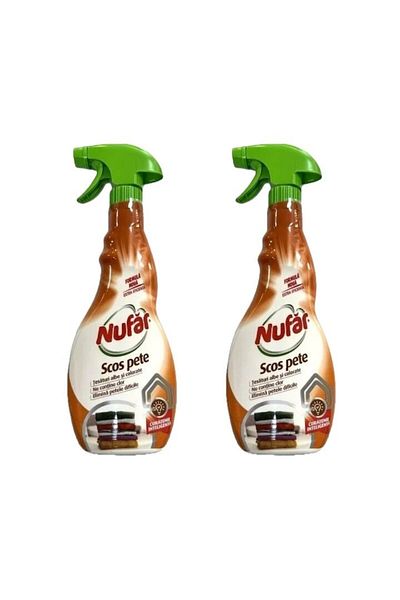Nufar Nufar Stain Removal Solution Set for White and Colored Fabrics, Chlorine-Free, 2 x 500 ml