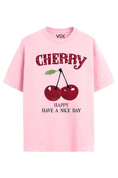 VEK Oversize T-Shirt Cherry
