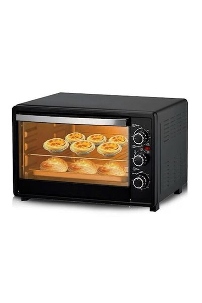 Rovitech Cuptor electric 48 L, Rovitech, 2600W, 3 functii de gatire, temporizator cu alarma sonora