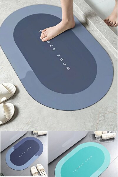 etteminönütoptanticaret Yumuşak Silikon Yosun Su Emici Banyo Zemin Paspası Tu...