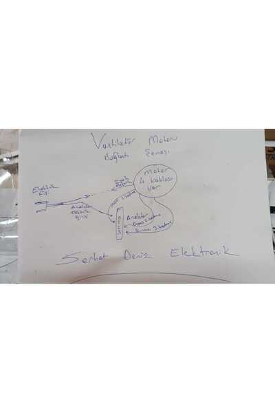 SERHAT DENİZ Fakir VC 20 S Vantilatör Motoru 50 Watt Motor Mili Kesik D Model TSE li CE Belgeli