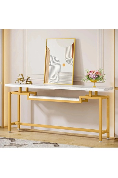 HNC HOME Metal İskeletli Dresuar Peteküstü Raf Koltuk Arkası Raf 2 Katlı Dres...