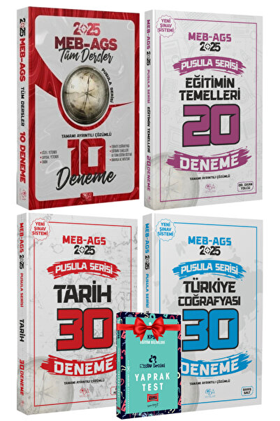 CBA Akademi 2025 CBA MEB AGS 10 Deneme+AGS Eğitimin Temelleri Deneme+Tarih De...