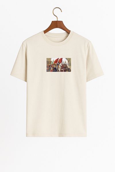 Elvellon Μπλουζάκι με σχέδιο Oversize Unisex Conqueror's Entry to Istanbul Επιλογές χρώματος