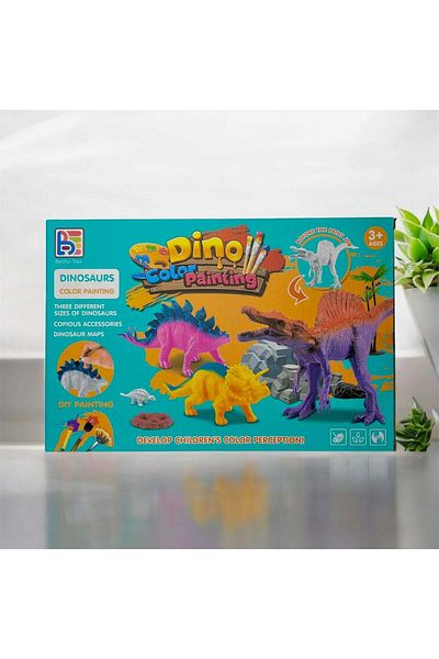 OEM LUNA LUX Painting Game with Plastic Dinosaurs 20 pcs / size 22*8.5*33 cm