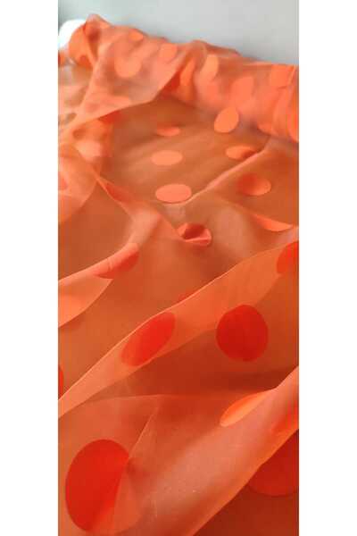 River Fabrics نقاط الأورجانزا البرتقالية